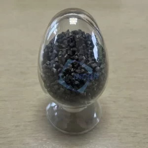 close-up of carbon fiber reinforced polycarbonate pellets with visible fiber strands Carbon Fiber Reinforced Polycarbonate
